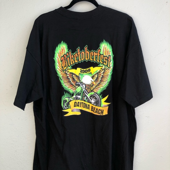 American Biker Image “Biketoberfest 2009” Tee- Shirt 2XL - Picture 6 of 6